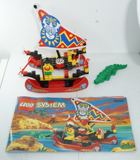 LEGO Vintage Classic Pirates 6256 Islander Catamarano 100% Completo Istruzioni