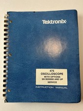 💥Tektronix 475 Oscilloscopio Manuale Istruzioni Servizio 475-3829 Spedizione 1 Giorno!👍