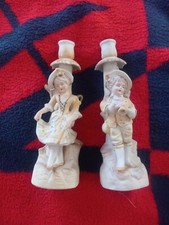 Portacandele Jack And Jill. Può essere cablato come lampade. Made in Occupato Giappone