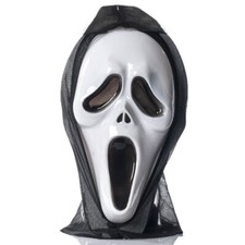 Maschera carnevale Halloween Scream teatro horror feste fantasma no cappuccio