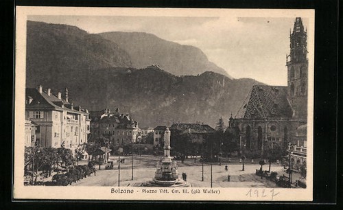 Cartolina bolzano piazza - cartolina,
