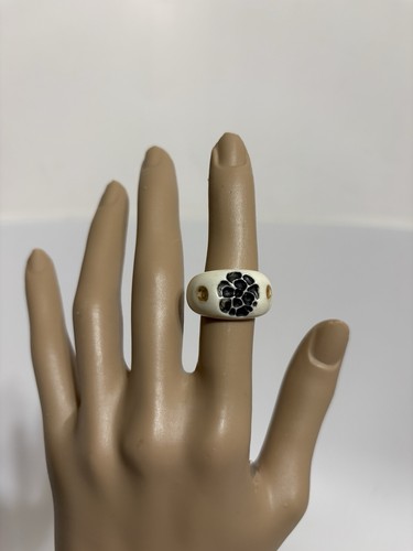 Anello vintage chanel bianco - anello,