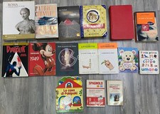 Lotto di 16 volumi libri vari generi e autori fumetti romanzi bambini dizionari