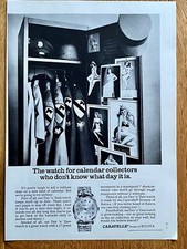 Caravelle Day Date Bulova Originale 1967 Vintage Watch Pubblicità Orologio Advert