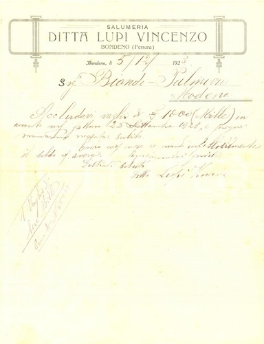 1923 bondeno salumeria - 1923,