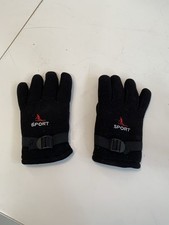 Black Thermal Fleece Gloves