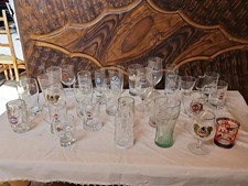 Collezione Di Bicchieri In Vetro Bar Vintage Grande Lotto D'epoca 32pz Vedi Foto