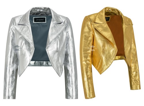 Giacca donna shinny - , cropped