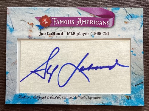 Autografo storico joe lahoud - joe,