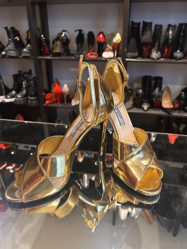 Tacchi oro prada - prada,, taglia