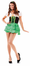 Costume bavarese tirolese da donna Oktoberfest vestito verde carnevale feste 