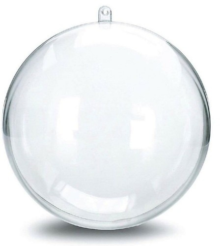 Natale sfere plexiglass 6cm - plexiglass,
