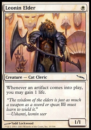 Leonin elder mirrodin - mirrodin, [