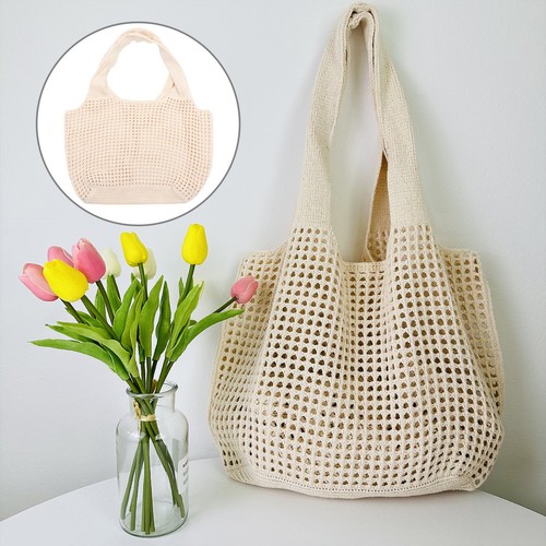 Borsa tote all uncinetto - tote, all'uncinetto
