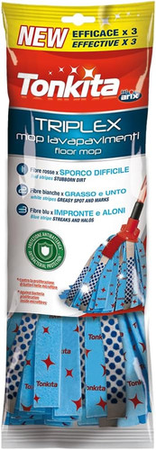 Triplex mop ricambio con - mop,