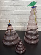 Bottiglie Decorative Vetro Di Murano Carlo Nason Per Enrico Coveri Anni 80