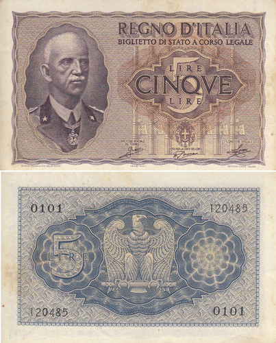 Lire 5 impero 1940 - (1),