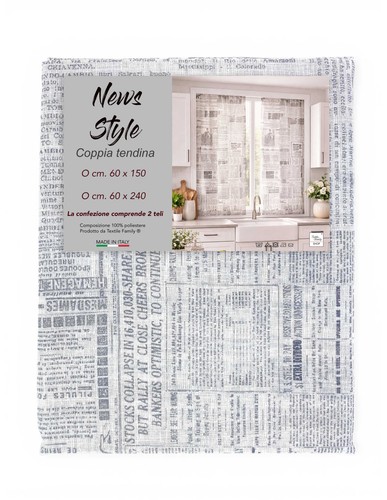 Coppia tendine vetro - tendine,