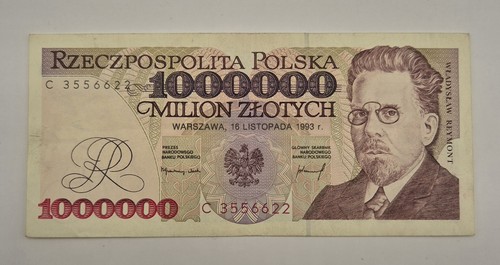 Banconota polonia 1000000 - polonia,
