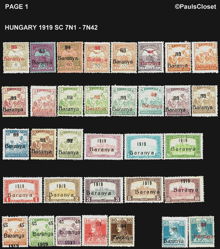 Ungheria 1919 7n1 7n42 - 1919, sc