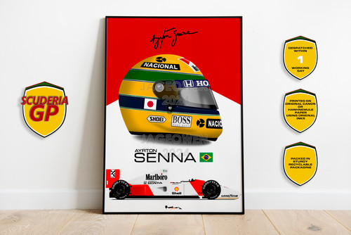 Casco ayrton senna - senna, 1992