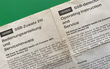 SCHEMA elettrico e del circuito stampato originale per SSB Detector 210 GRUNDIG