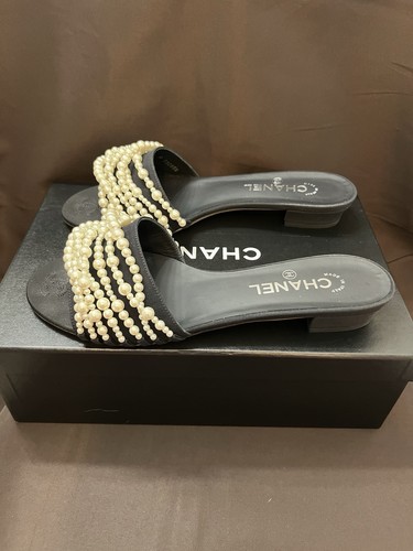 Chanel raso perla mules - , nero