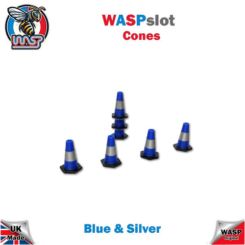 Sicurezza coni blu argento - blu, e
