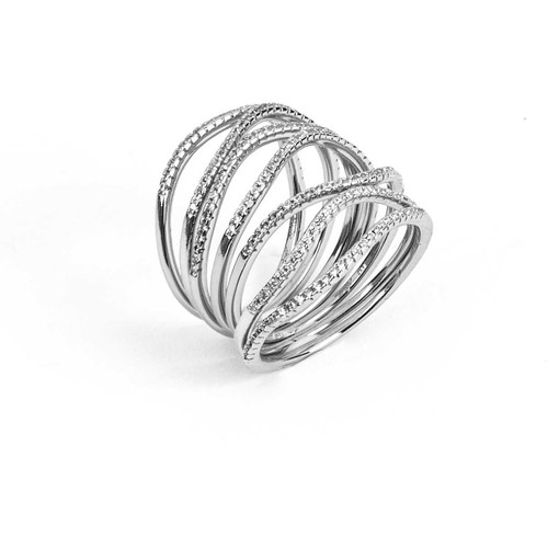 Anello zirconi gioiello donna - anello,