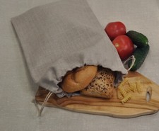 Sacchetto pane in lino fatto a