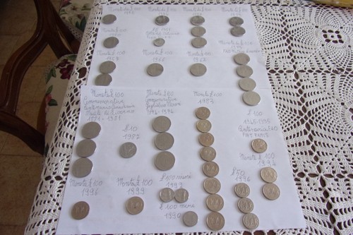 Lotto monete lire 100750 5 - lotto,