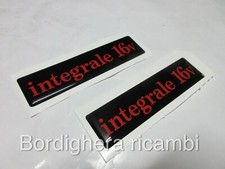 LANCIA DELTA HF INTEGRALE 16V SIGLE SCRITTE TARGHETTA LATERALI MINIGONNE BADGE