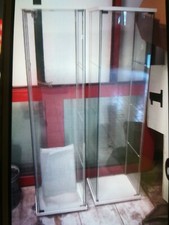 1 Vetrina collona cristallo temperato, negozio espositore condizioni buone