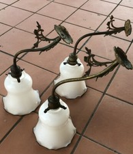 3 Antiche Lampade A Braccio Da