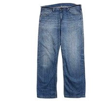 Jeans Levis 506 W34 L30 Uomo Blu Medio Relaxed Vestibilità Dritta Elasticizzato Denim (E)