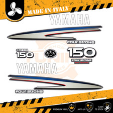 Decalcomania Adesivi Motore Fuoribordo Yamaha 150 cv - Four Stroke F150 BIANCO
