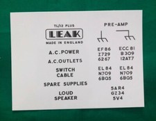 LEAK  TL12 Plus decals black - 1 kit