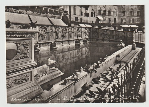 Siena cartolina fonte - gaia, fg