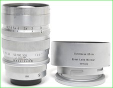 Leitz Leica Summarex 1,5/8,5 cm con cappuccio e tappi ca. 1949 Early Leitz a pagamento