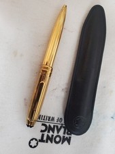 Penna a sfera Montblanc Meisterstuck Mozart Solitaire placcata oro