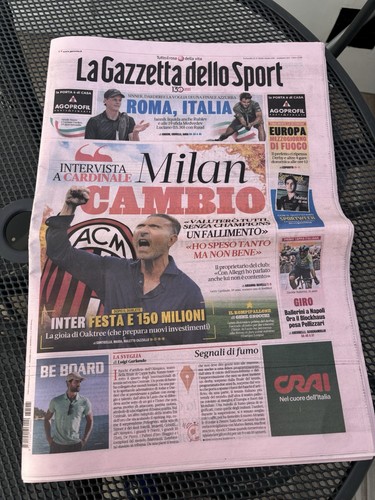 Giornale calcio maggio - giornale, 15