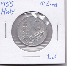 1955 Italy 10 Lire L2