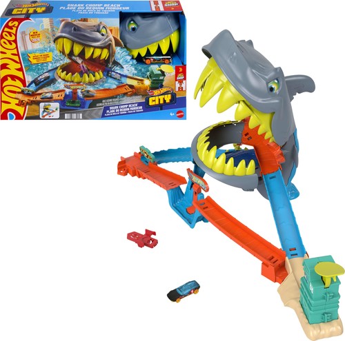 Hot wheels set - pista, auto