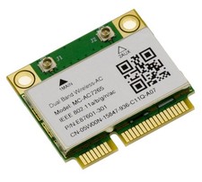 Carte réseau Mini PCIe WiFi dual band 802.11a/b/g/n/AC 1200M et Bluetooth