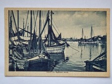 GABICCE MARE saluti barca pesca vela sailing boat Pesaro vecchia cartolina