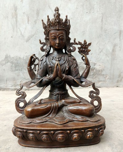 30cm buddhism old handcarved - buddhism,