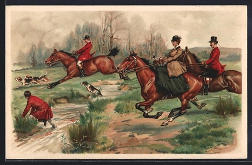 Cartolina scena durante una