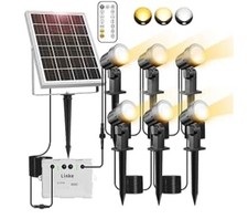 Faretti solari LED, 6 teste