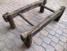 Antica Base In Legno  Per Botte  Per Esposizione Tavolo Salotto In Rovere.