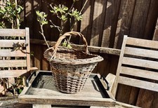 Cesto mercato vimini vintage -